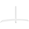 Ekena Millwork Bellingham Architectural Grade PVC Gable Bracket, 108"W x 40 1/2"H x 2"D x 4"F, 9/12 Pitch GBP108X41X0204BEL00 - alternate 1